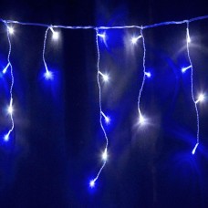 LED girlianda-Varveklis 200 led., 9,5m. mėlyna su blykstėmis
